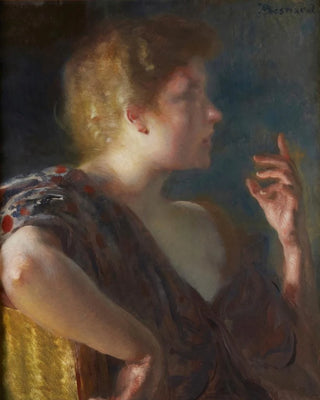 Albert Besnard - A portrait of a young woman.webp