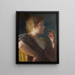 Ein Porträt einer jungen Frau - Albert Besnard — gerahmtes Bild an der Wand