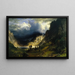 Sturm in den Rocky Mountains Mt Rosalie - Albert Bierstadt — gerahmtes Bild an der Wand