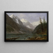 Rocheuses canadiennes, lac Louise - Albert Bierstadt — gerahmtes Bild an der Wand