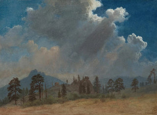 Albert Bierstadt - Fir Trees and Storm Clouds.webp