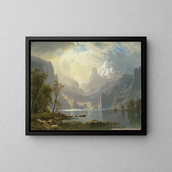 in den Sierra - Albert Bierstadt — gerahmtes Bild an der Wand