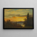 Auf dem Hudson-Fluss bei Irvington - Albert Bierstadt — gerahmtes Bild an der Wand