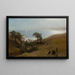 Studie für den Eingang nach Monterey - Albert Bierstadt — gerahmtes Bild an der Wand