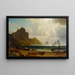La Marina Piccola Capri - Albert Bierstadt — gerahmtes Bild an der Wand