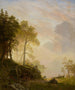 Die Flusslandschaft Merced in Yosemite - Albert Bierstadt — Ansicht des Kunstwerks