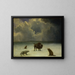 Piégé - Albert Bierstadt — gerahmtes Bild an der Wand