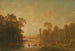 Dämmerung mit Hirschen - Albert Bierstadt — Ansicht des Kunstwerks