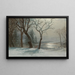 Winter in Yosemite - Albert Bierstadt — gerahmtes Bild an der Wand