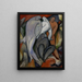 Vier Pierrots - Albert Bloch — gerahmtes Bild an der Wand
