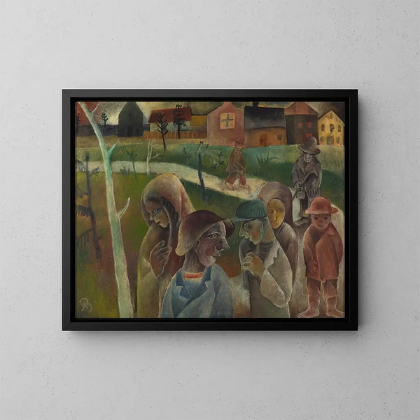 Autoroute - Albert Bloch — gerahmtes Bild an der Wand