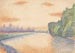 Die Ufer der Marne bei Dämmerung - Albert Dubois-Pillet — Ansicht des Kunstwerks