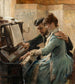 Am Klavier - Albert Edelfelt — Ansicht des Kunstwerks