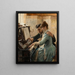 Am Klavier - Albert Edelfelt — gerahmtes Bild an der Wand
