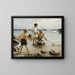 Kinder spielend am Ufer - Albert Edelfelt — gerahmtes Bild an der Wand