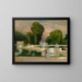 vom Park von Saint-Cloud in Paris - Albert Edelfelt — gerahmtes Bild an der Wand