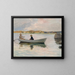 Mädchen in einem Ruderboot - Albert Edelfelt — gerahmtes Bild an der Wand