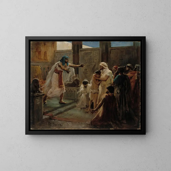 Joseph und seine Brüder - Albert Edelfelt — gerahmtes Bild an der Wand