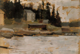 Albert Edelfelt - Landscape Sketch from Hamari.webp