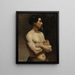 Studie der Akademie der männlichen Mannequins - Albert Edelfelt — gerahmtes Bild an der Wand