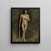 Modell männlich - Albert Edelfelt — gerahmtes Bild an der Wand