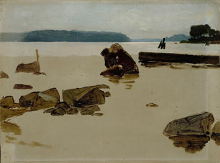 Albert Edelfelt - Open Sea off Haikko study for Boys Playing on the Shore.webp