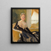 Portrait der Gräfin Elisabeth Wachtmaister, Kompositionsskizze - Albert Edelfelt — gerahmtes Bild an der Wand