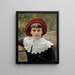 Portrait der Künstlerin Schwester Berta Edelfelt - Albert Edelfelt — gerahmtes Bild an der Wand