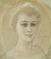 Portrait-Studie von Baroness Naomi Emi De La Chapelle - Albert Edelfelt — Ansicht des Kunstwerks