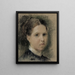Portrait d'Annie Edelfelt - Albert Edelfelt — gerahmtes Bild an der Wand