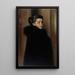 Portrait der Ehefrau des Künstlers Ellan Edelfelt - Albert Edelfelt — gerahmtes Bild an der Wand