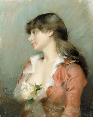 Albert Edelfelt - Profile Of A Young Woman.webp