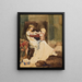 Studie der Königin Blanka - Albert Edelfelt — gerahmtes Bild an der Wand