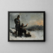 Szene des finnischen Krieges - Albert Edelfelt — gerahmtes Bild an der Wand