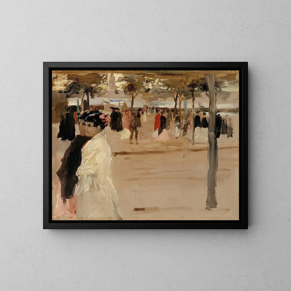 Studie für die Küstenstraße nach San Telmo, Sevilla - Albert Edelfelt — gerahmtes Bild an der Wand