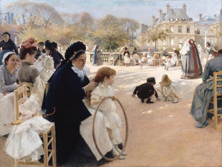 Albert Edelfelt - The Luxembourg Gardens Paris 1887.webp