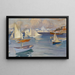 Der Hafen des Yachtclubs Nyländska in Helsinki - Albert Edelfelt — gerahmtes Bild an der Wand