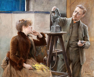 Albert Edelfelt - The Sculptor Ville Vallgren and his Wife.webp