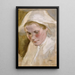Kopf einer Frau - Albert Edelfelt — gerahmtes Bild an der Wand