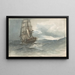 Schiff auf See - Albert Ernest Markes — gerahmtes Bild an der Wand