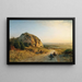 Ein Landschaft in der Landschaft - Albert Flamm — gerahmtes Bild an der Wand