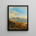 Ansicht des Golfs von Neapel vom Posilippo (Case Conflict) - Albert Flamm — gerahmtes Bild an der Wand