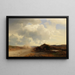 Landschaft bei der Landstraße - Albert Flamm — gerahmtes Bild an der Wand