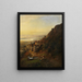 Landschaft an der Amalfiküste - Albert Flamm — gerahmtes Bild an der Wand