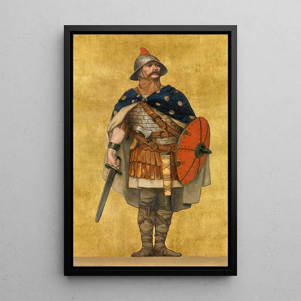 Baudouin I. von Flandern - Albert Frans Lieven De Vriendt — gerahmtes Bild an der Wand