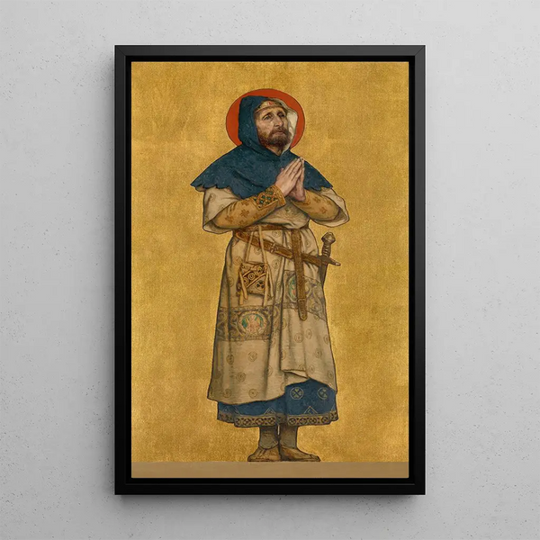 Charles I. Graf von Flandern - Albert Frans Lieven De Vriendt — gerahmtes Bild an der Wand