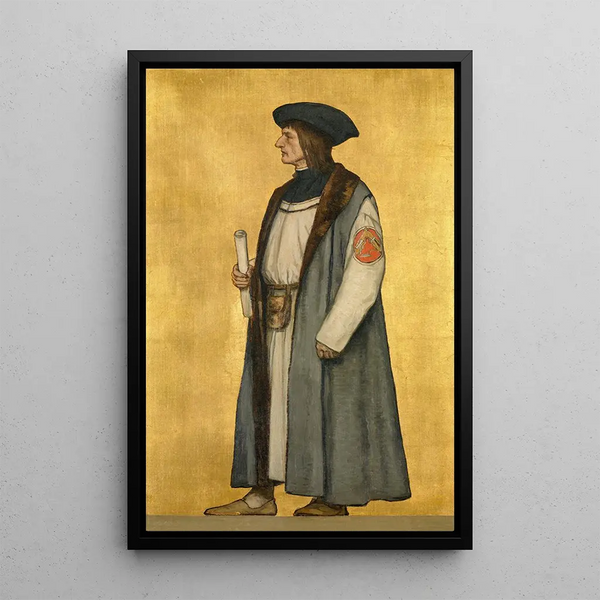 L'Architecte Jan van Oudenaerde - Albert Frans Lieven De Vriendt — gerahmtes Bild an der Wand