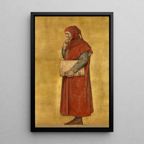L'Homme de lettres Gillis de Wevel - Albert Frans Lieven De Vriendt — gerahmtes Bild an der Wand