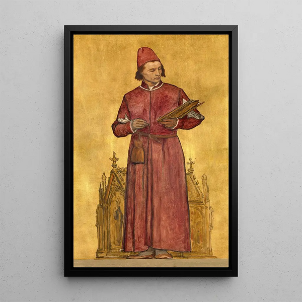 Reproduktion des Gemäldes Der Maler Hans Memling - Albert Frans Lieven De Vriendt