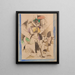 Die Dame mit Tieren Porträt von Madame Raymond Duchamp-Villon - Albert Gleizes — gerahmtes Bild an der Wand